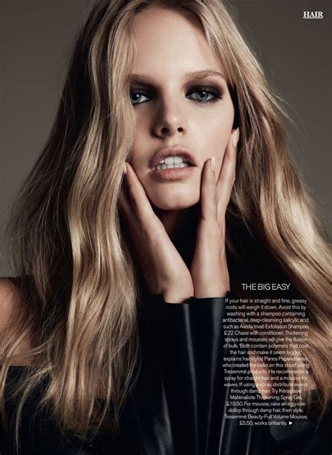 Marloes Horst Gives Us Major Hair Envy In Marie Claire Uk Fashion