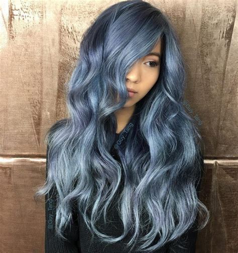 The Denim Effect Denim Blue Hair Colors Youll Love Hair Colors