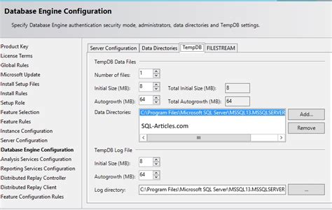 Sql Server Tempdb Configuration During Installation Sql Articles