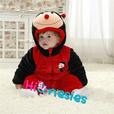 Ladybug Onesie For Baby And Toddler Animal Kigurumi Pajama Party Costumes