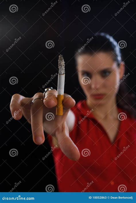 Woman Hand With Cigarette Stock Image Image Of Cancer 10052863