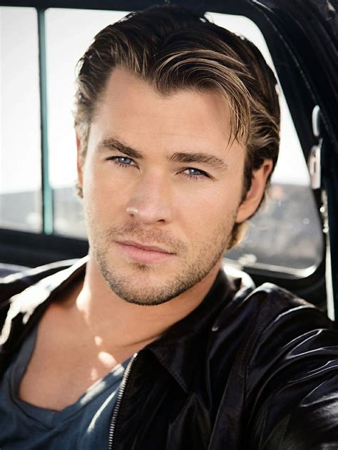 chris hemsworth no explanation needed lol when i looked into his eyes it was like the first