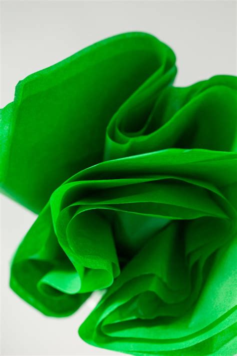 Green Tissue Paper 24 Sheets Kelly Green Tissue Paper Bulk Etsy