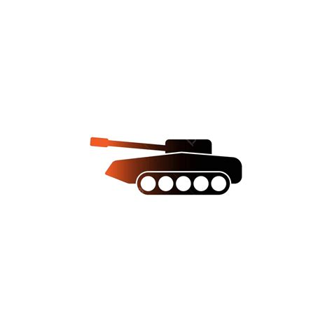 Design Template For An Icon Logo Of An Army Tank Or Military Tank