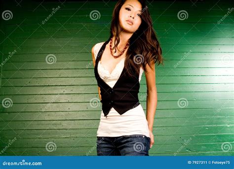 Asian Brunette Stock Image Image Of Casual Oriental 7927311