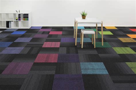 Interesting floor carpet tiles for modern dining room design. new burmatex® carpet tile design: balance echo | burmatex®
