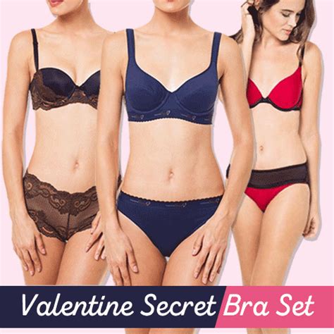 buy bra set with panty valentine secret collections deals for only rp29 000 instead of rp56 863