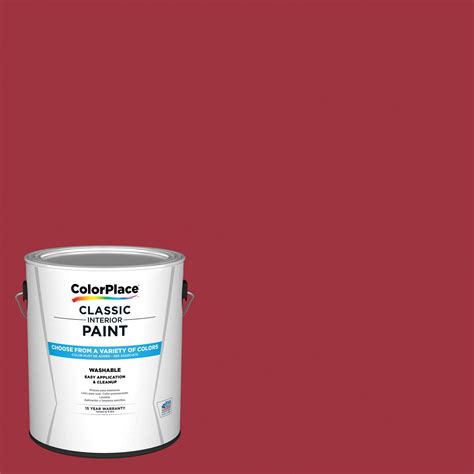 Colorplace Classic Interior Wall And Trim Paint Rapture Red Semi Gloss