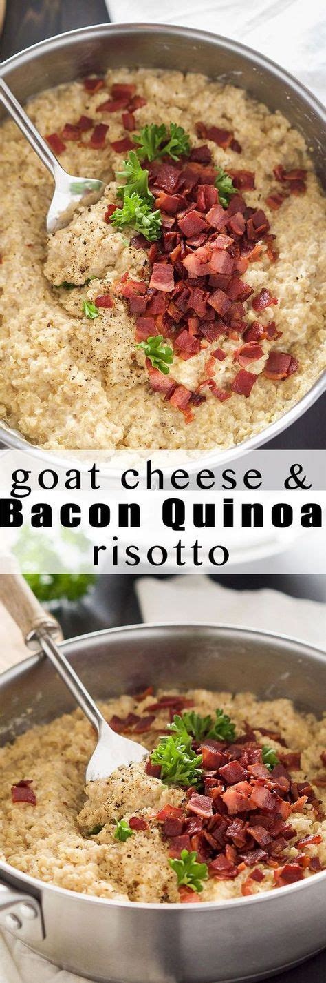 Goat Cheese And Bacon Quinoa Risotto Recipe Recipes