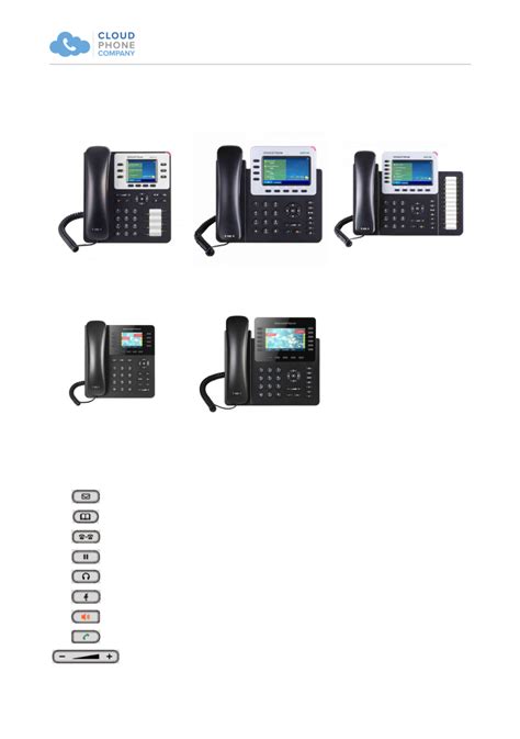 Grandstream Networks Gxp2130 Telephone Quick Reference Sheet Pdf View