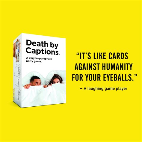 Death By Captions The Very Inappropriate Adult Party Game 500 Cards