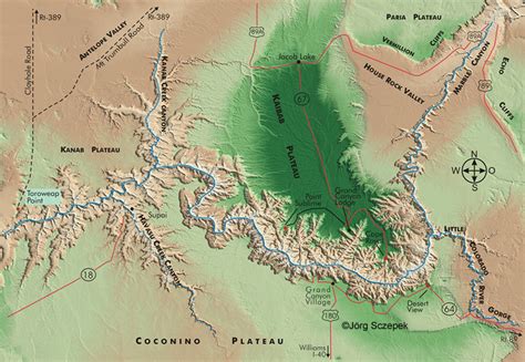 Grand Canyon Karte Karte