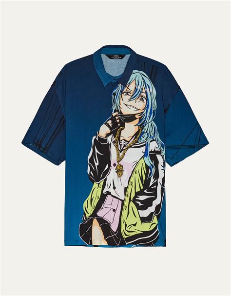 Printed Anime Shirt Women Bershka