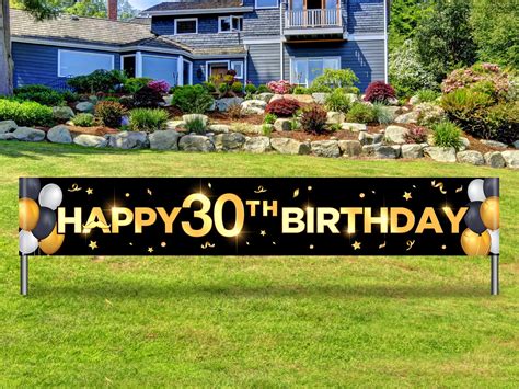 Buy Large Happy Birthday Banner Giant Bday Party Sign Large Cheers
