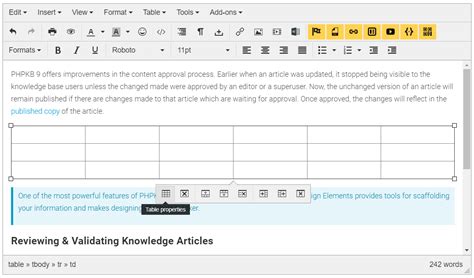 Wysiwyg Knowledge Base Content Editor Phpkb Features