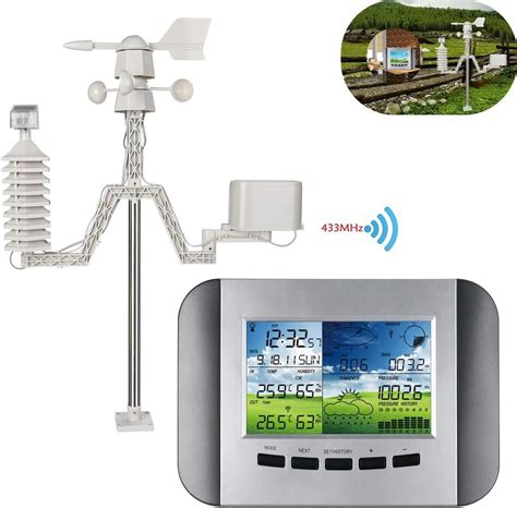 Weather Station Professional Solar Weather Forecast Station With