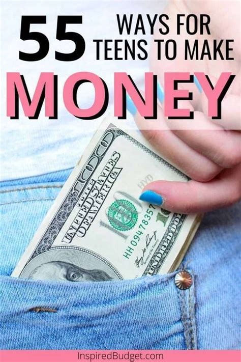 55 Ways For Teens To Make Money Inspired Budget