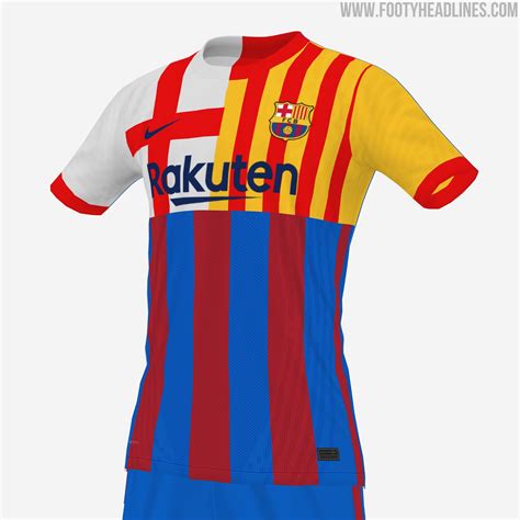 Es hat ein ungewöhnliches und neues design, das von dem vereinswappen inspiriert ist und auf ein ganzes trikot übertragen wurde (bildquelle: FC Barcelona 21-22 Full Crest Kit Concept - Shop Bóng Đá ...
