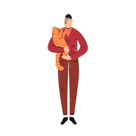 Man Stroking Cat Illustrations Royalty Free Vector Graphics And Clip Art Istock