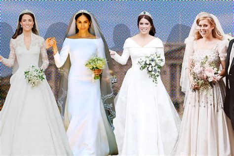 how princess beatrice s wedding dress compares to eugenie meghan and kate s