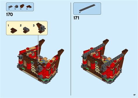The main build of the 1,264 piece set is the pirate ship itself and the other builds inc. LEGO 31109 Pirate Ship Instructions, Creator