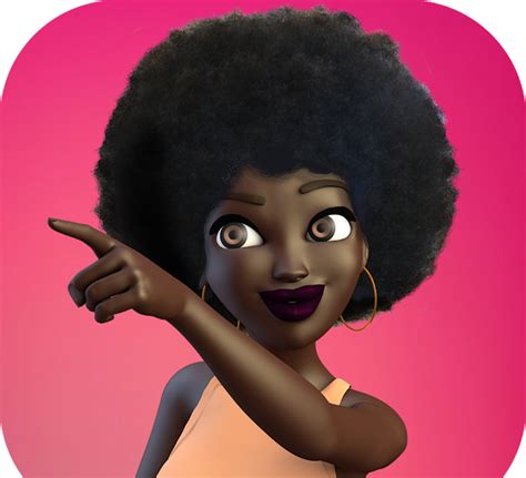 A 3d Emoji App For Melanin Poppin Natural Haired Women Is Just What
