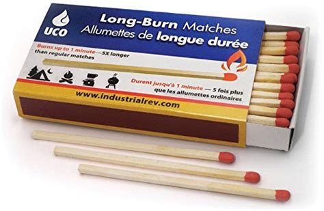 10 Count Of Uco Long Burn 375 Safety Matches Fireplaces Bbq And