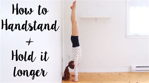 How To Do A Handstand Youtube
