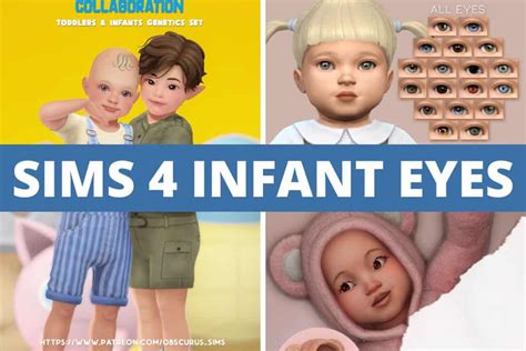 21 Sims 4 Infant Eyes Contacts Default And Non Default Eyes We Want Mods