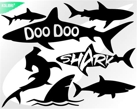 Shark Svg Bundle Shark Clipart Doo Doo Svg Fin Svg Etsy Canada Sexiz Pix