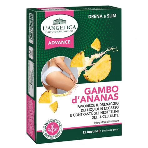 Gambo Dananas Integratore Alimentare Drenante 12 Bustine Langelica