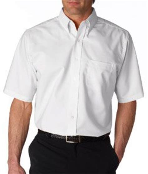 Ultraclub Relaxed Fit Mens Classic Wrinkle Free Short Sleeve Oxford