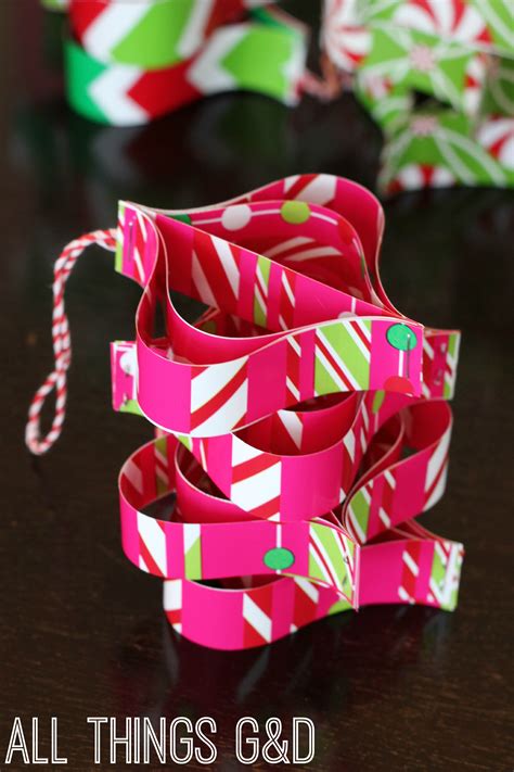 Diy Ornaments Made From Wrapping Paper Scraps All Things Gandd