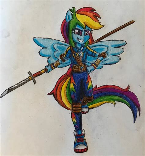 Equestria Ninjas Rainbow Dash By Bozzerkazooers On Deviantart