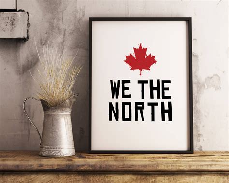 We The North Instant Download Printable Art Toronto Raptors Canada