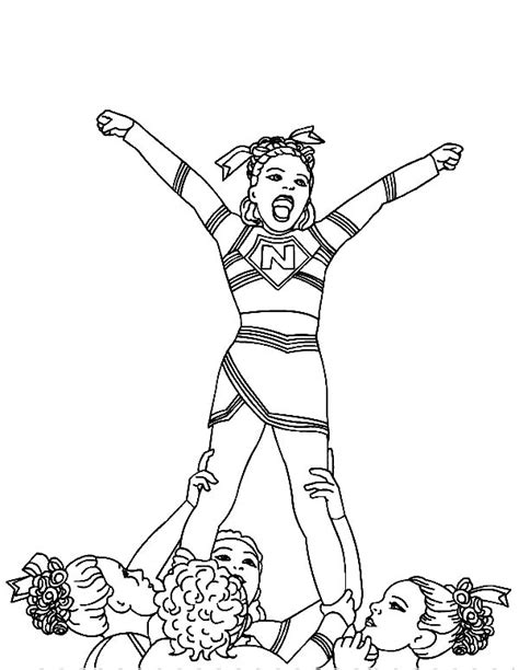 Cheerleader Coloring Pages At Free Printable