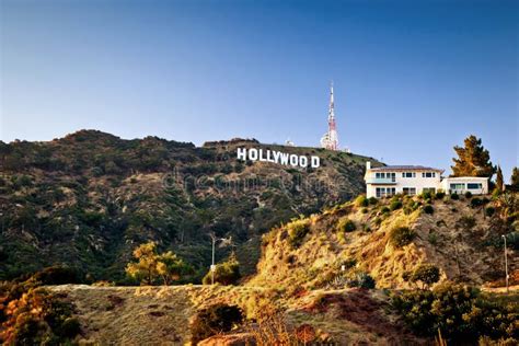 View Of Hollywood Sign In Los Angeles Editorial Image Image Of Local