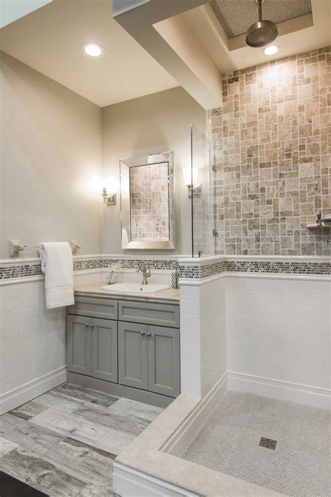 Travertine floor, wall covering, custom bathroom sinks and shower bases. Warm bathroom wall tile - Claros Silver Remzi travertine ...
