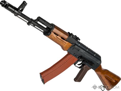 We Tech Ak 74 With Wood Furniture Airsoft Gas Blowback Rifle Model