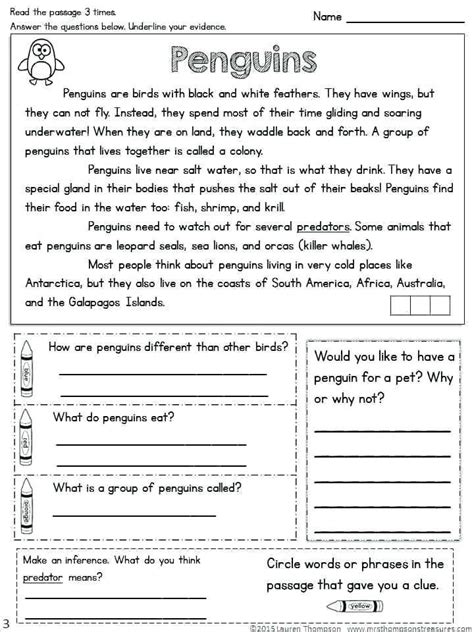 Teach Child How To Read Free Printable Comprehension Worksheets For Year 3