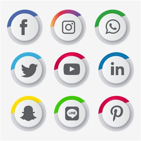 Searching for the best free social share icons to help you boost your website appearance? Social Media Icons Set Logo Vector Illustrator, Social ...