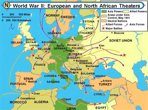 Map Of European Battles In World War Ii