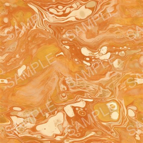 Orange And Gold Marble Digital Paper Seamless Marble Textures With