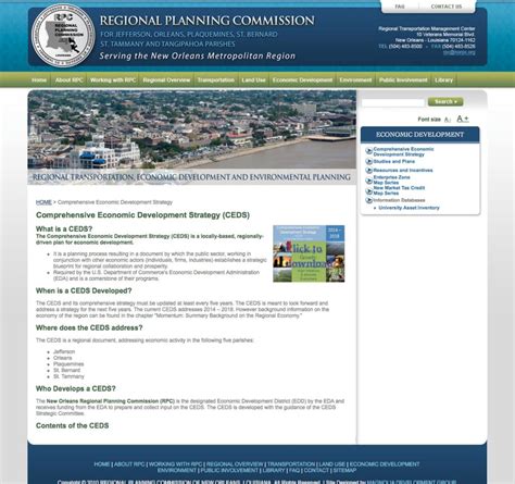 Regional Planning Commission Web Design Covington La Mdg