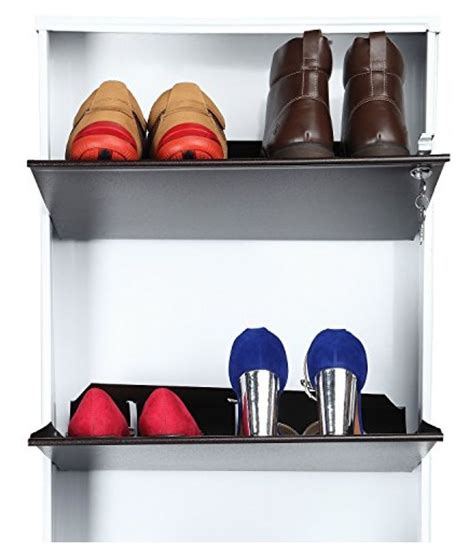 The most common wall shoe shelf material is wood. UberLyfe Wall Mounted 5 Shelves Shoe Den/Shoe Rack-CP-001635-WTBR-5SF - Buy UberLyfe Wall ...