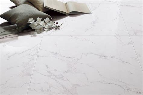 Carrara Polished Porcelain Tile