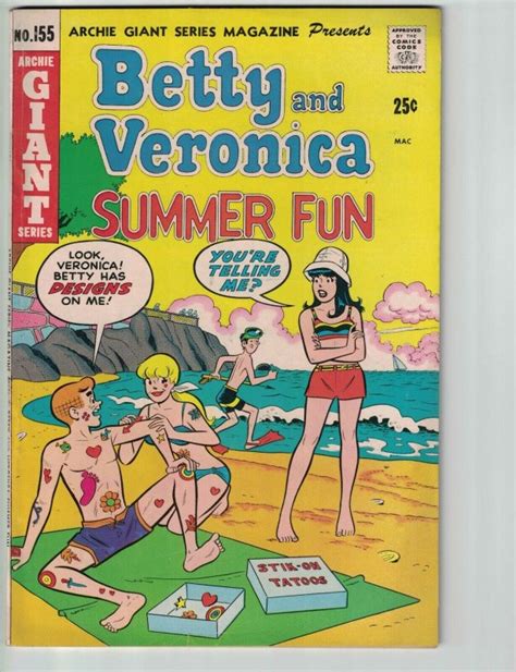 Archie Giant Series Magazine 155 Vg Silver Age Beach Betty Veronica