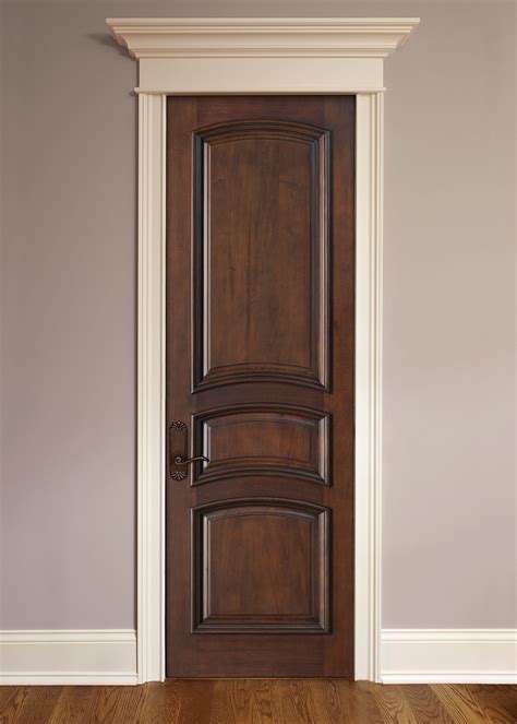 Custom Mahogany Interior Doors — Solid Wood Interior Doors — Dark