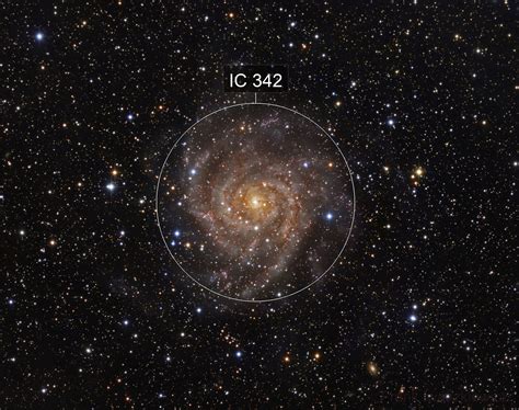 Ic 342 The Hidden Galaxy Frank Iwaszkiewicz Astrobin