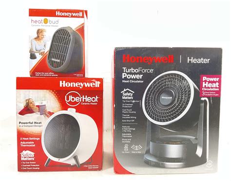 Lot 3pc Honeywell Heaters